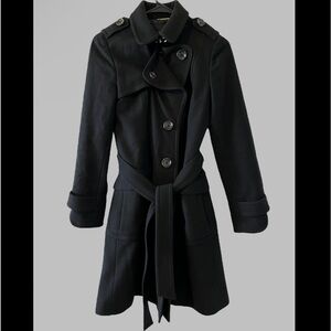 Rare Real Wool Trench Pea-Coat
